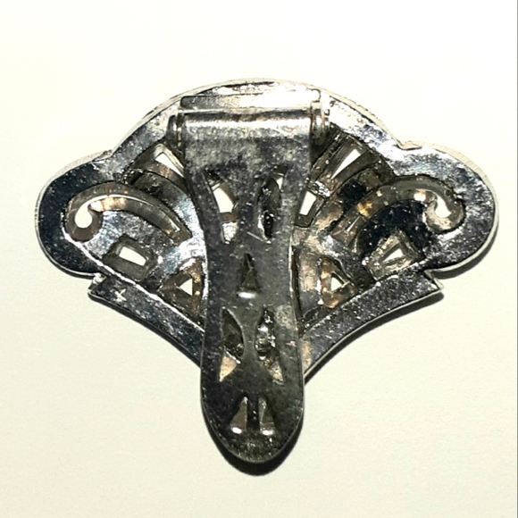 Art Deco Shoe/ Scarf / Dress Baguette  Clip - Picture 2 of 2